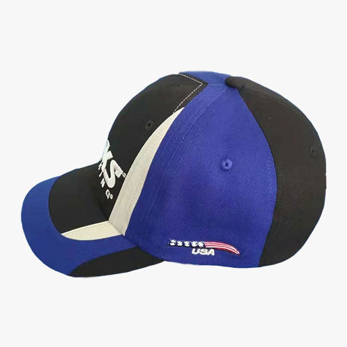Blue and Black Panel Cap
