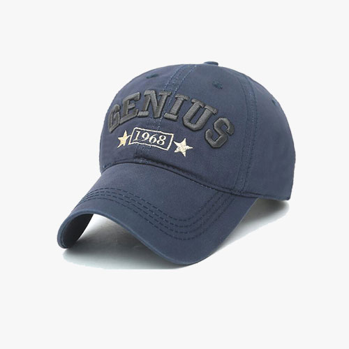 3D Embroidered Water-washed Cotton Cap