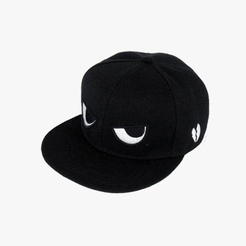 Angry Eyes Flat Visor Street Dance Hip Hop Cap