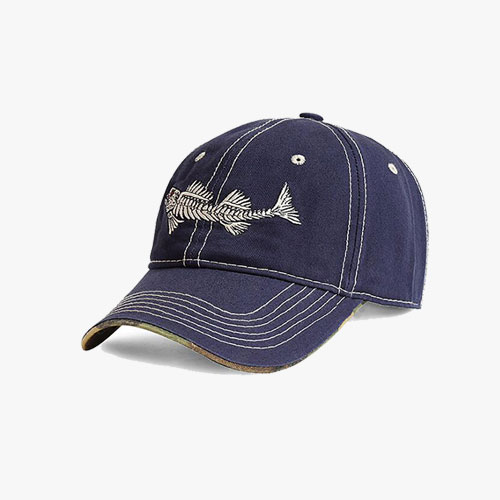 Fish Bone Fishing Cap