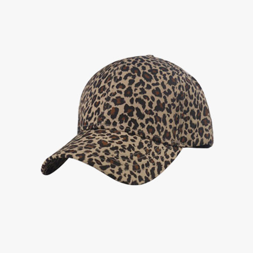 Leopard Print Women Cotton Cap