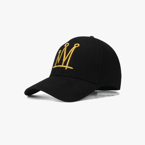 Unisex Embroidered Crown Logo Adjustable Cap