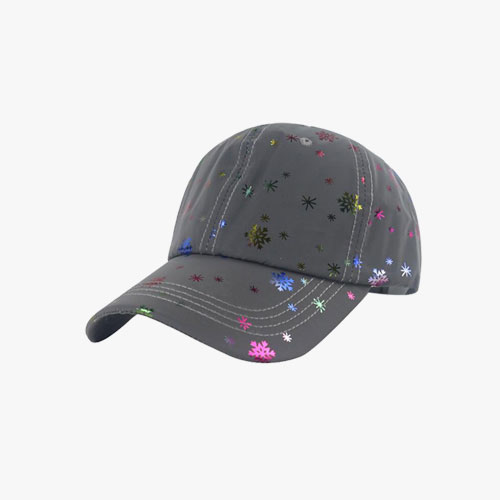Night Reflective Snowflakes Baseball Cap