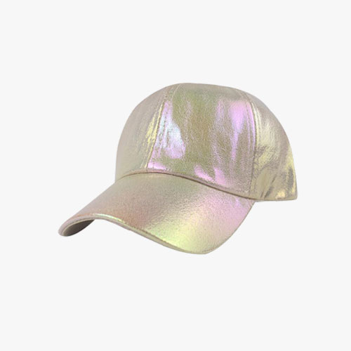 Rainbow Reflective Glossy Adjustable Cap