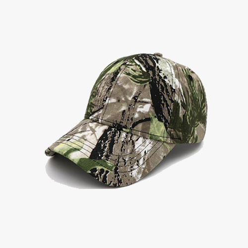 Camouflage Hunting Cap Hook and Loop Closure