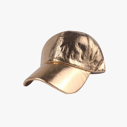Glossy Laser Leather Rainbow Reflective Cap
