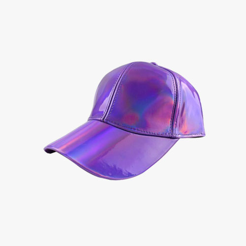 Shiny Rainbow Reflective Snapback Cap