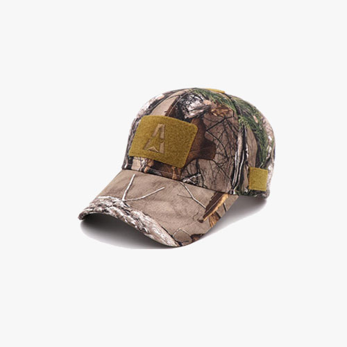 Hook and Loop Patch Camouflage Cap