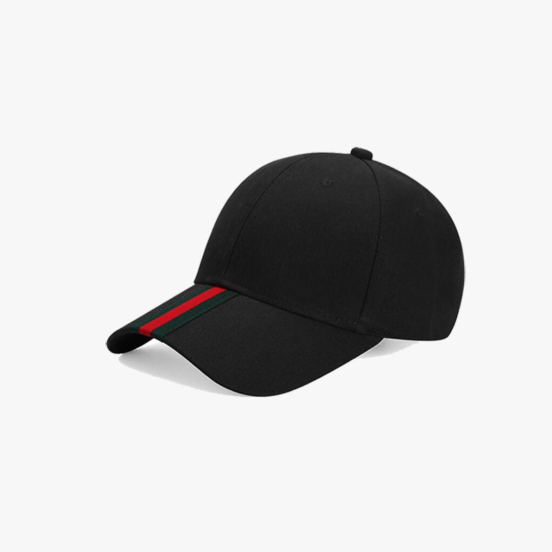 Green and Red Ribbon Buckle Strap Cap