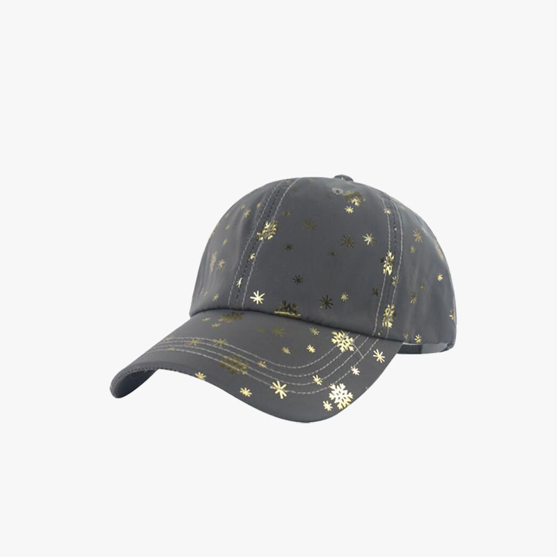 Snow Flake Reflective Leisure Cap Light Weight