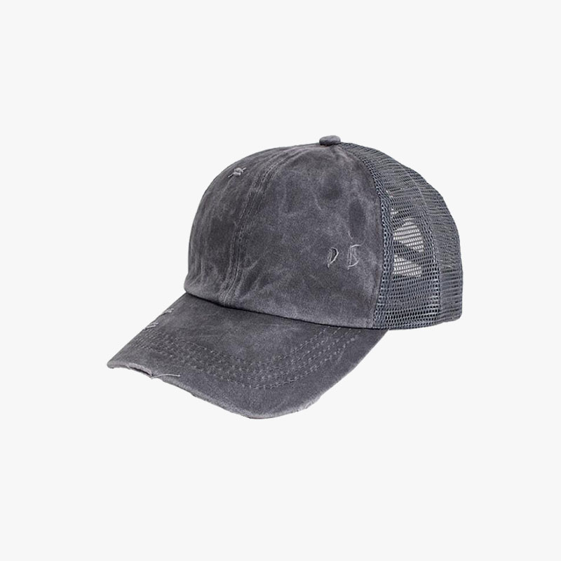 Torn Effect Adjuatable Baseball Cap