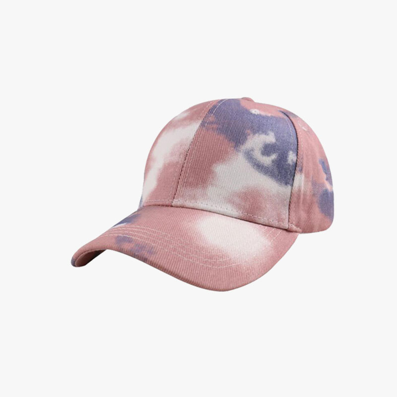 Women's Pigment Tie Dye Printed Cap Adjustable