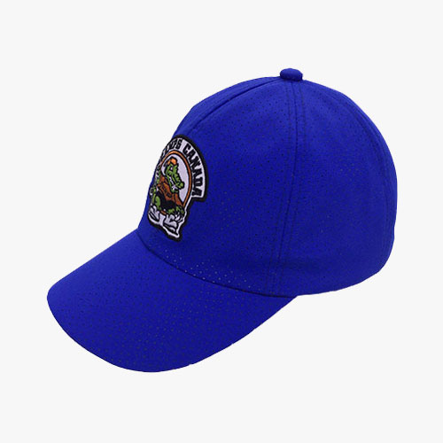Blue Patch Cap with Laser Drilling Holes