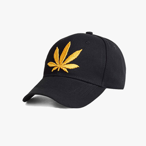 Embroidered Pineapple Leaf Cotton Cap