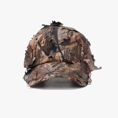 3D Leaves Camo Tactical Cap for Hunting Fishing Hiking