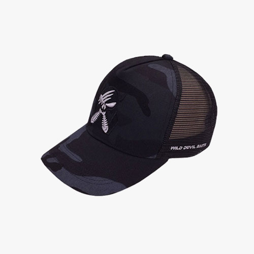 Black Camo Mesh Back Cap